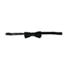 Dolce & Gabbana Black Velvet Cotton Adjustable Neck Men Bow Tie