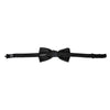 Dolce & Gabbana Dark Gray Silk Adjustable Neck Men Bow Tie