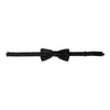 Dolce & Gabbana Black Silk Floral Adjustable Neck Men Bow Tie