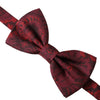 Dolce & Gabbana Red Silk Floral Adjustable Neck Men Bow Tie