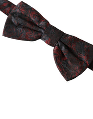 Multicolor Floral Silk Adjustable Neck Men Bow Tie