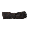 Dolce & Gabbana Brown Fantasy Silk Wool Adjustable Neck Men Bow Tie