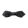 Dolce & Gabbana Black Silk Jacquard Adjustable Neck Men Bow Tie