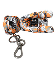 Dolce & Gabbana Multicolor Camouflage Animal Silhouette Keychain Keyring