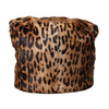 Dolce & Gabbana Brown Leopard Fur Women Bucket Hat