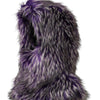 Dolce & Gabbana Purple Faux Fur Whole Head Wrap Hat