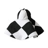 Dolce & Gabbana Black White Checkered Wide Brim Floppy Hat