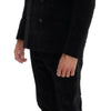 Dolce & Gabbana Elegant Black Slim Fit Three-Piece Suit