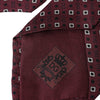 Dolce & Gabbana Maroon Silk Branded Logo Adjustable Men Tie