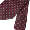 Dolce & Gabbana Maroon Silk Branded Logo Adjustable Men Tie