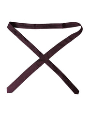 Bordeaux Solid 100% Silk Adjustable Men Tie