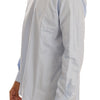 Cavalli Light Blue Cotton Dress Shirt