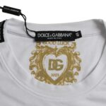 Dolce & Gabbana White Cotton Roundneck Short Sleeve T-shirt