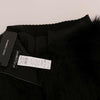 Dolce & Gabbana Elegant Black Fur Mini Shorts Hot Pants