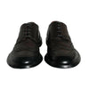 Dolce & Gabbana Black Leather Oxford Wingtip Formal Men Shoes