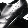 Dolce & Gabbana Black Calfskin Leather Derby Men Dress Shoes