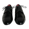 Dolce & Gabbana Black Calfskin Leather Derby Dress Men Shoes