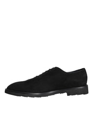 Black Suede Sicilia Lace Up Formal Shoes