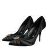 Dolce & Gabbana Black Heart DEVOTION Heels Pumps Shoes