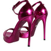 Dolce & Gabbana Fuchsia KEIRA Heels Ankle Strap Sandals Shoes