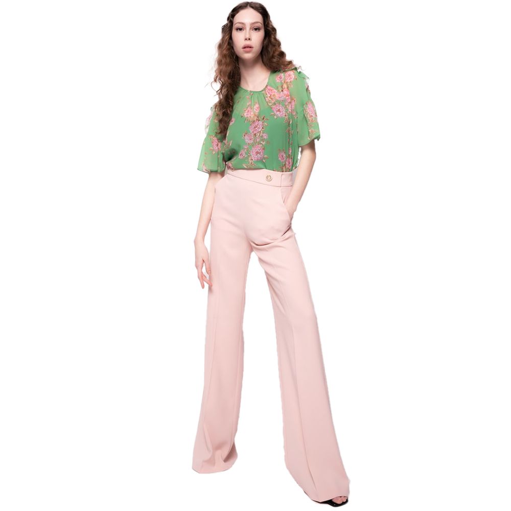 PINKO Pink Polyester Women Pant