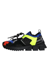 Dolce & Gabbana Multicolor Mesh Sorrento Trekking Sneakers Shoes