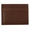 Billionaire Italian Couture Elegant Leather Men's Wallet in Brown