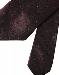 Bordeaux Fantasy 100% Silk Adjustable Men Tie