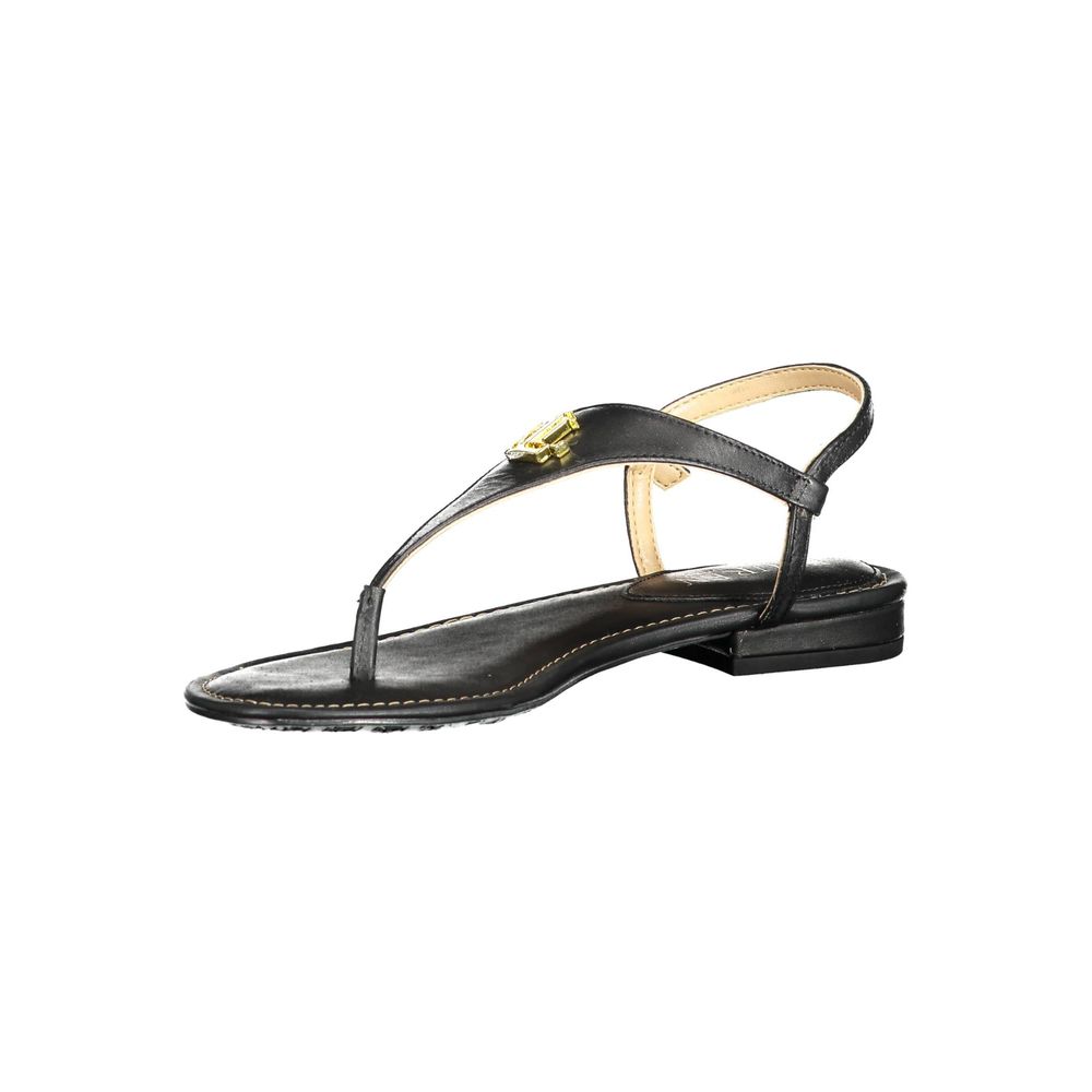 Ralph Lauren Black Leather Sandal