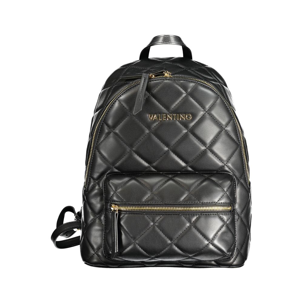 Black Polyethylene Women Backpack