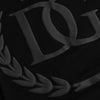 Dolce & Gabbana Black Logo Embossed Cotton Crew Neck T-shirt