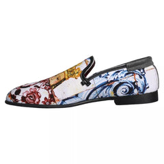 Multicolor Madonna Majolica Amalfi Men Loafers Shoes