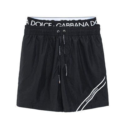 Dolce & Gabbana Black Polyester Swimwear