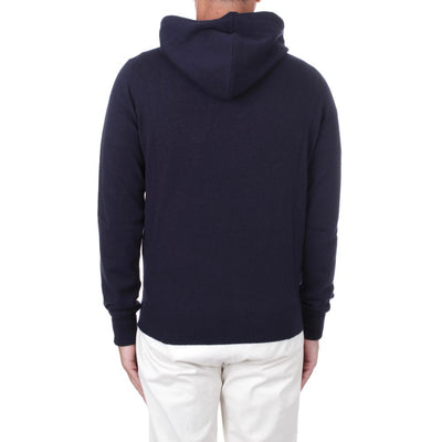 Alpha Studio Blue Wool Vergine Sweater