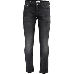 Black Cotton Jeans & Pant