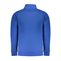 Blue Cotton Men Sweater