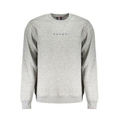 Gray Cotton Men Sweater