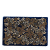 Dolce & Gabbana Blue Velvet Gold Frame Clutch Evening Party Purse Bag