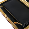 Dolce & Gabbana Red Velvet Gold Frame Clutch Evening Party Purse Bag