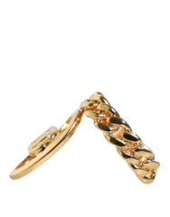 Gold Plated Open DG Logo Curb Chain Ring