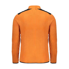 Orange Polyester Men Sweater