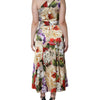 Dolce & Gabbana Multicolor Floral Silk Stretch One Shoulder Dress