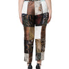 Dolce & Gabbana Multicolor Patchwork Jacquard High Waist Pants