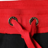 Dolce & Gabbana Black Red Cherry Mid Waist Jogger Pants