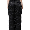 Dolce & Gabbana Black Quilted High Waist Women Boot Cut Pants