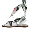 Dolce & Gabbana Multicolor Floral Print Ankle Wrap Sandals Shoes