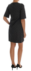 Dolce & Gabbana Elegant Polka Dot Wool Blend Dress