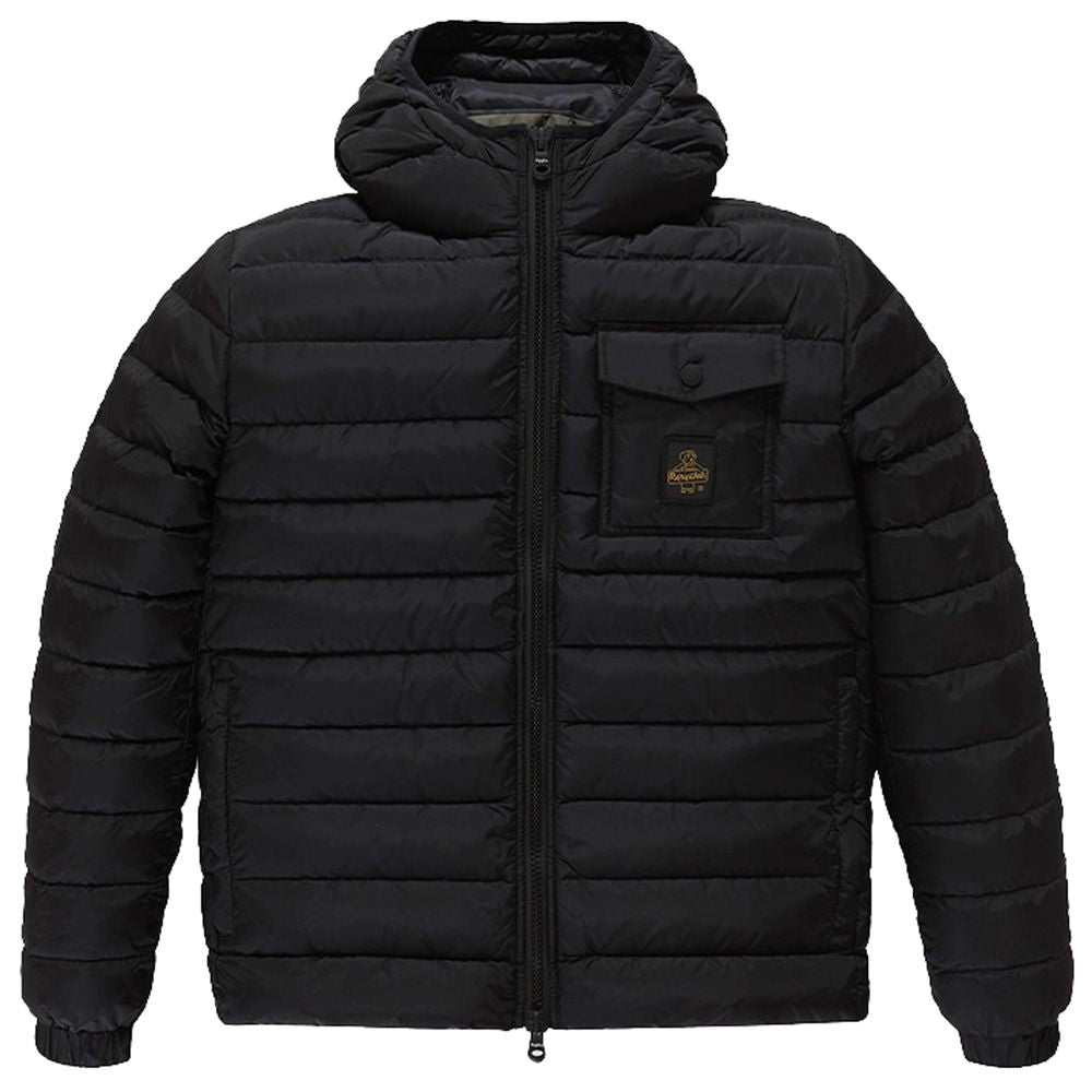 Refrigiwear Black Nylon Men's Down Jacket