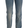 Costume National Chic Classic Fit Straight Blue Jeans