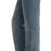 Costume National Chic Classic Fit Straight Blue Jeans